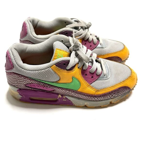 RARE Nike Air Max 90 Cocktail US 7.5 Womens Shoes 312052-071 Pink/Yellow 2007 - Picture 1 of 14